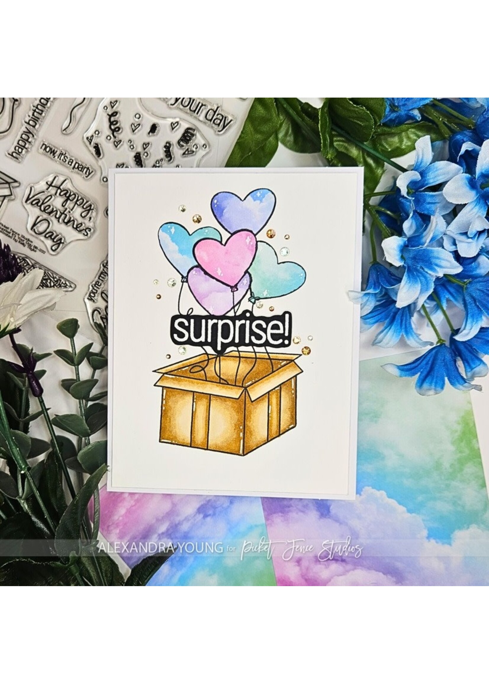 Picket Fence Studios Stamp, Surprise! It's Your Day