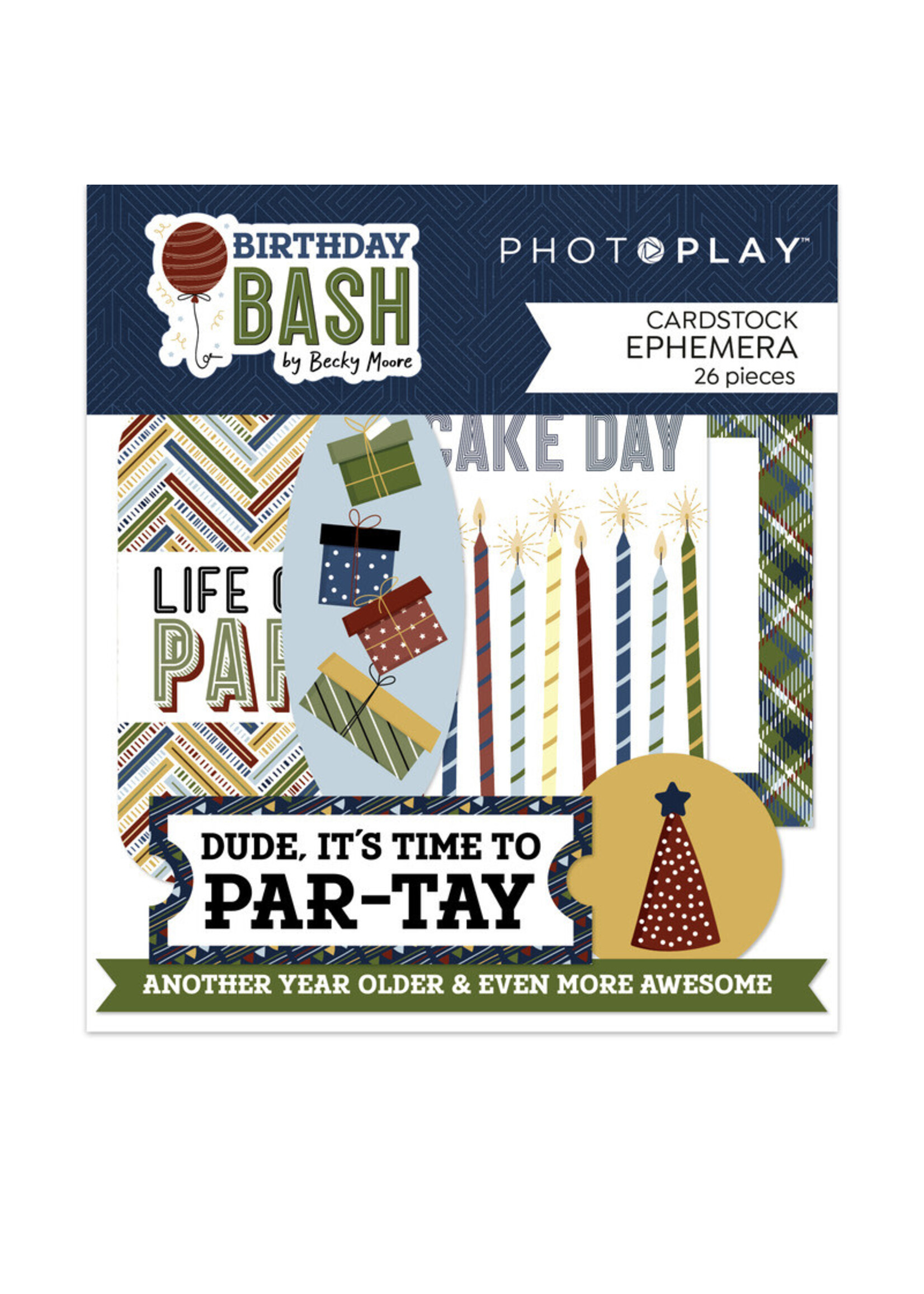 PhotoPlay Cardstock Ephemera, Birthday Bash