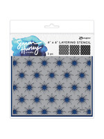 Ranger Simon Hurley Layering Stencil, in Bloom (3 pc)