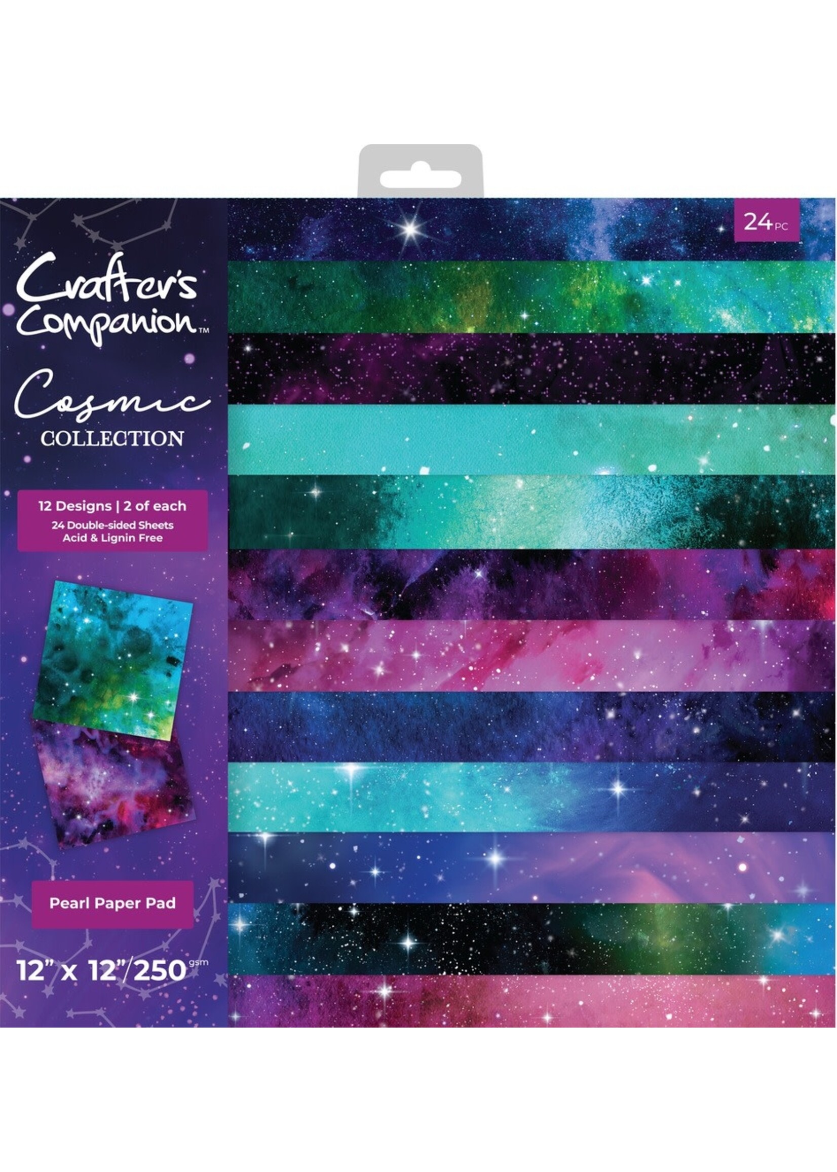 Crafter's Companion 12x12 Paper Pad, Cosmic