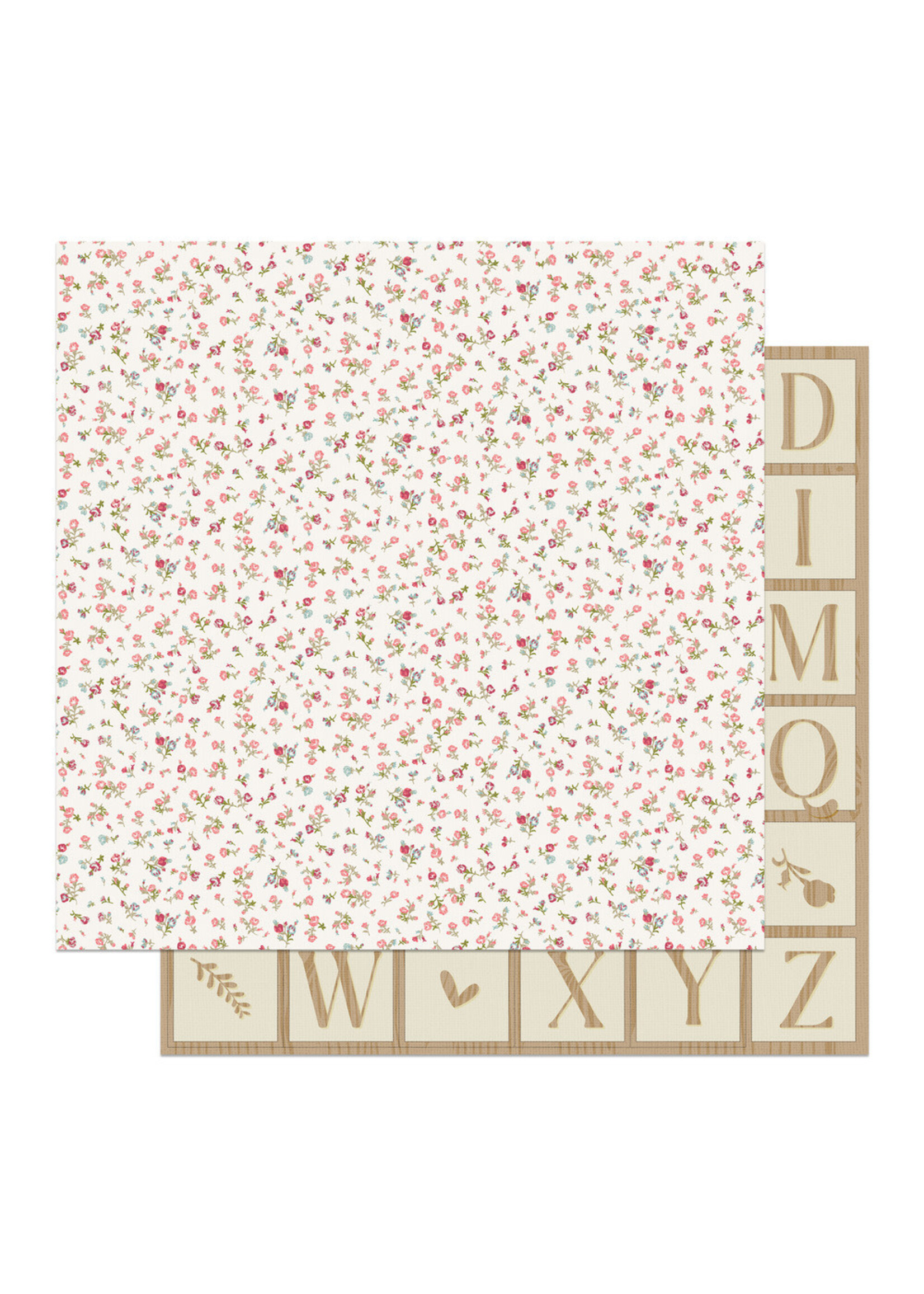 PhotoPlay 12x12 Patterned Paper, Sweet Little Princess - Sweet Floral