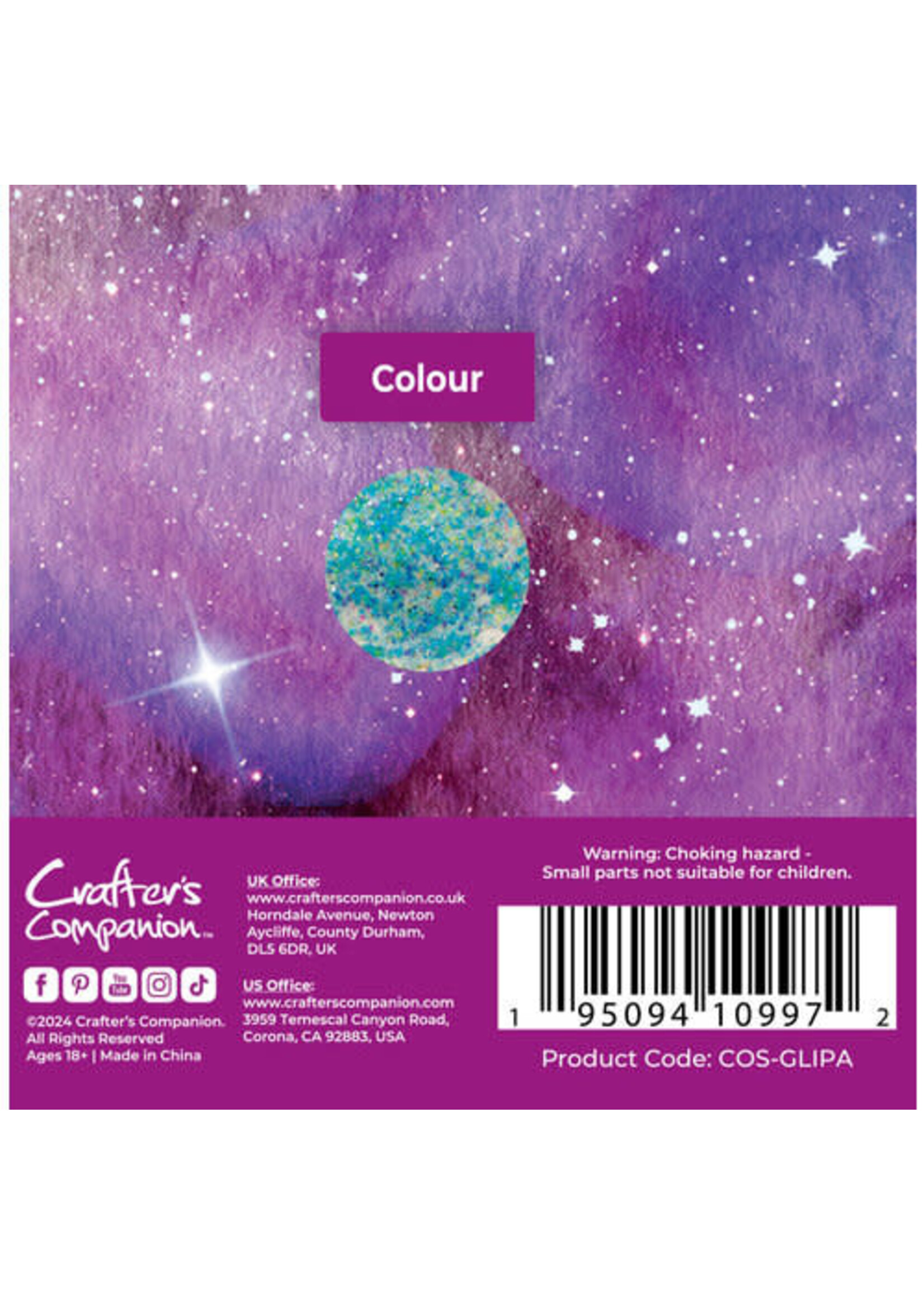 Crafter's Companion Glitter Paste, Cosmic (30 ml)