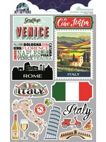 Reminisce 3D Stickers, Jet Setters - Italy