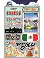 Reminisce 3D Stickers, Jet Setters - Mexico
