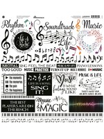 Reminisce 12x12 Sticker Sheet, Soundtrack of Life