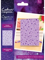 Crafter's Companion 2D Embossing Folder, Cosmic Constellation