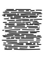 6x6 Stencil, Hand Drawn Stripes