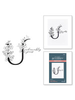 Spellbinders BetterPress Floral U and Sentiment Press Plate