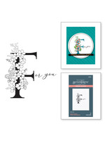 Spellbinders BetterPress, Floral F and Sentiment Press Plate