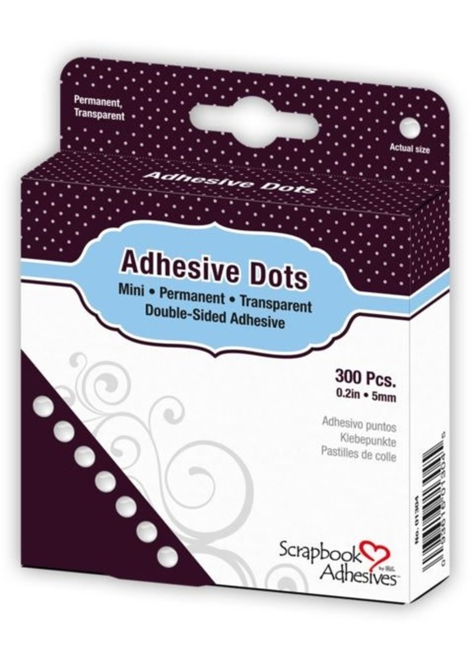 Scrapbook Adhesive Adhesive Dots Permanent, Mini