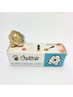 Honey Bee Stamps Honey Bee Creative Wax Stamper, 3D Spring Flower