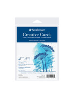 Creative  Cards/Envelopes 5 x 6.875, Fluorescent White with Deckle (6)