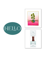 Spellbinders Wax Seal Stamp, Oval Hello