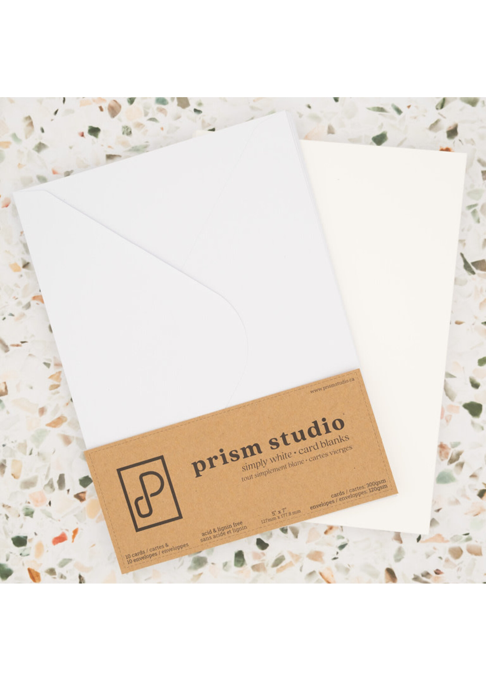 Prism Studio Prism Card Blanks/Envelopes, 5x7 (10)