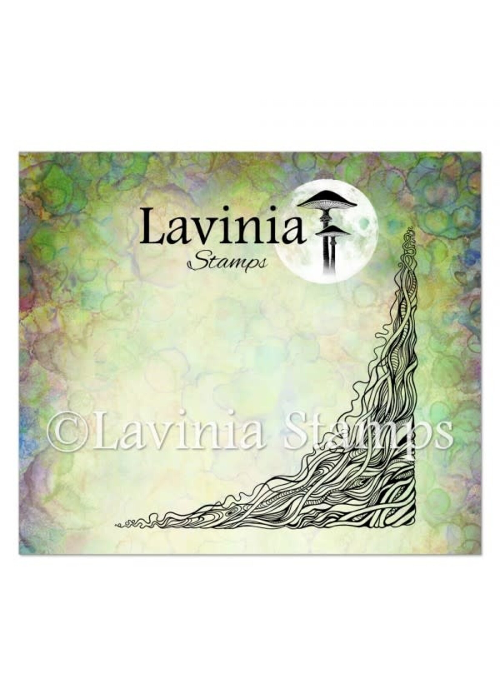 Lavinia Lavinia Stamp, LAV875 Dragon Tree Root Corner