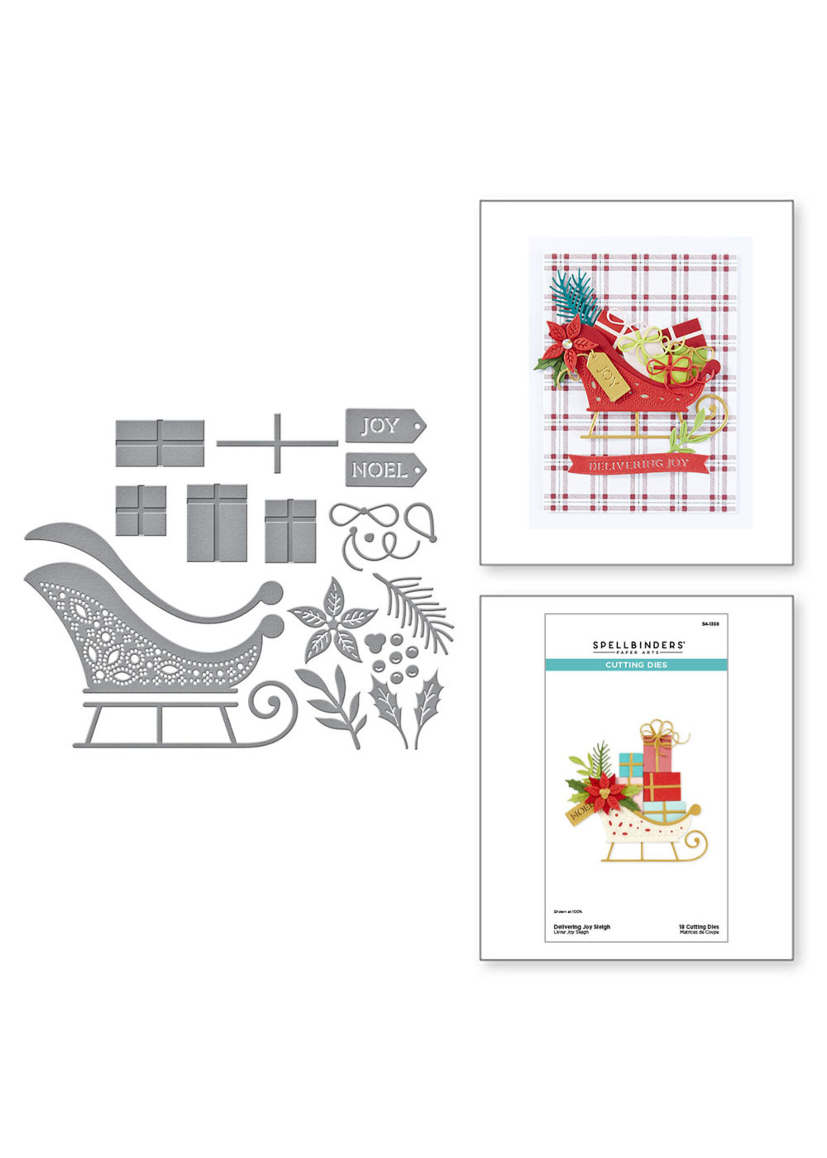 Spellbinders Die, Delivering Joy Sleigh