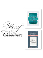 Spellbinders BetterPress Plate, Merry Christmas