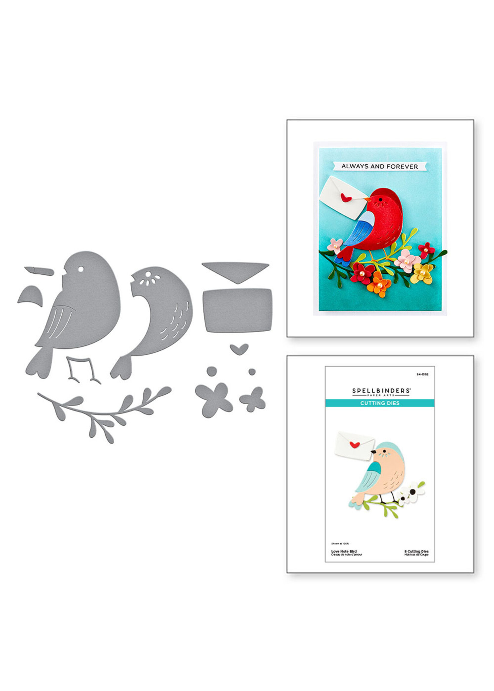Spellbinders Spellbinders Die, Love Note Bird