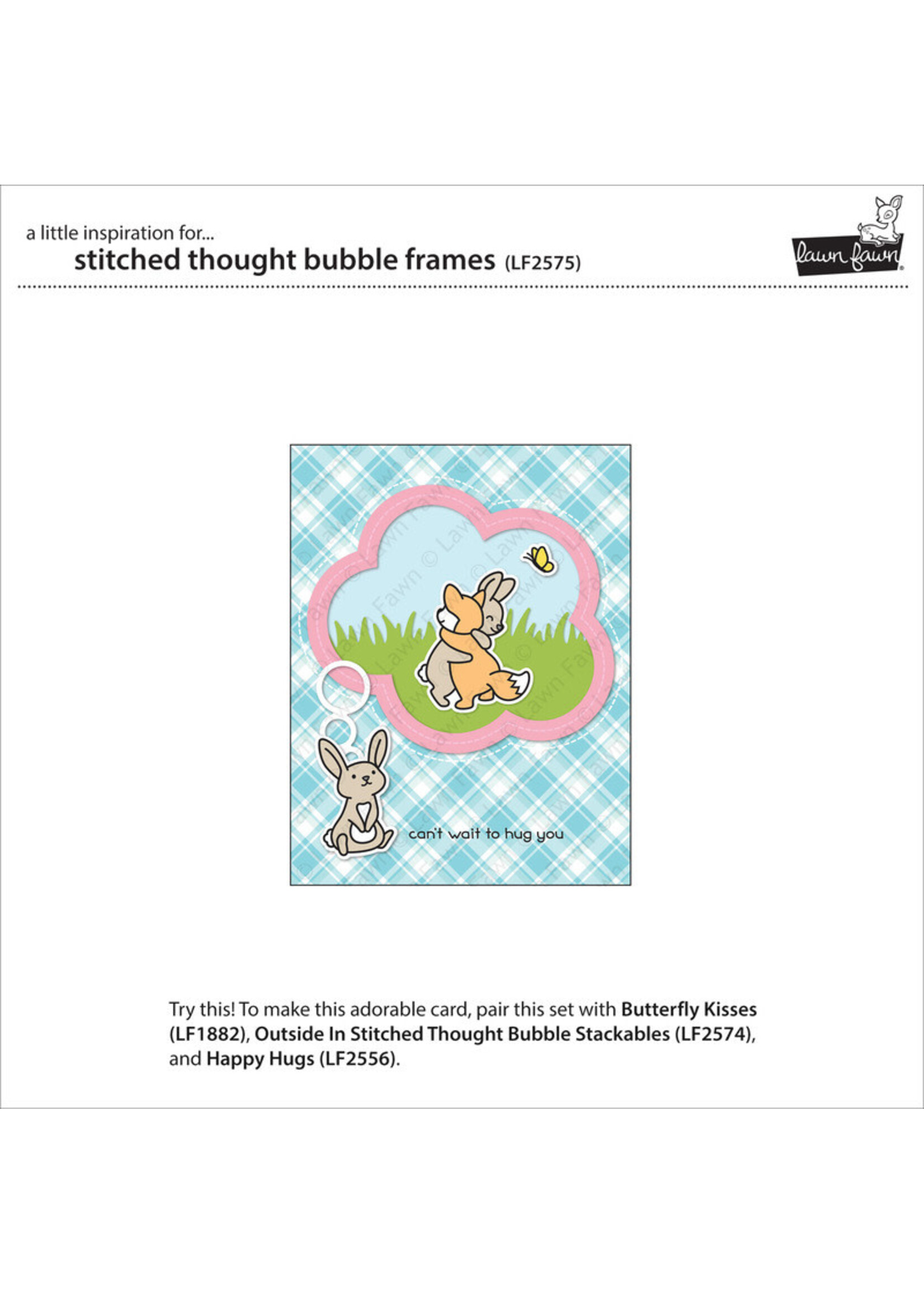 Lawn Fawn Lawn Fawn Die, LF2575 Stitched Thoughts Bubble Frame