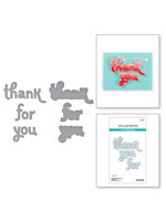 Spellbinders Spellbinders Die, Stitched Thank You & For You