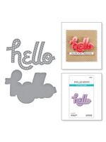 Spellbinders Die, Stitched Hello