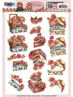 Yvonne Creations 3D Push Out Sheet, Rose Suitcase