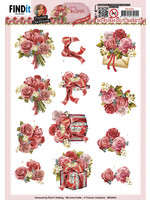 Yvonne Creations 3D Push Out Sheet, Rose Bouquet