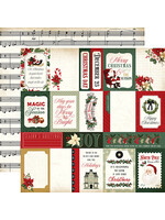 Carta Bella 12x12 A Vintage Christmas, Multi Journaling Cards