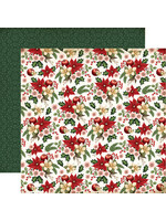 Carta Bella 12x12 A Vintage Christmas, Holiday Floral