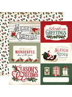 Carta Bella 12x12 A Vintage Christmas, 6x8 Journaling Cards