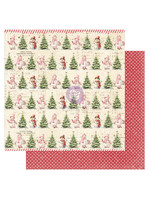 Prima Marketing 12x12 25 & Peppermint, Warm & Cozy