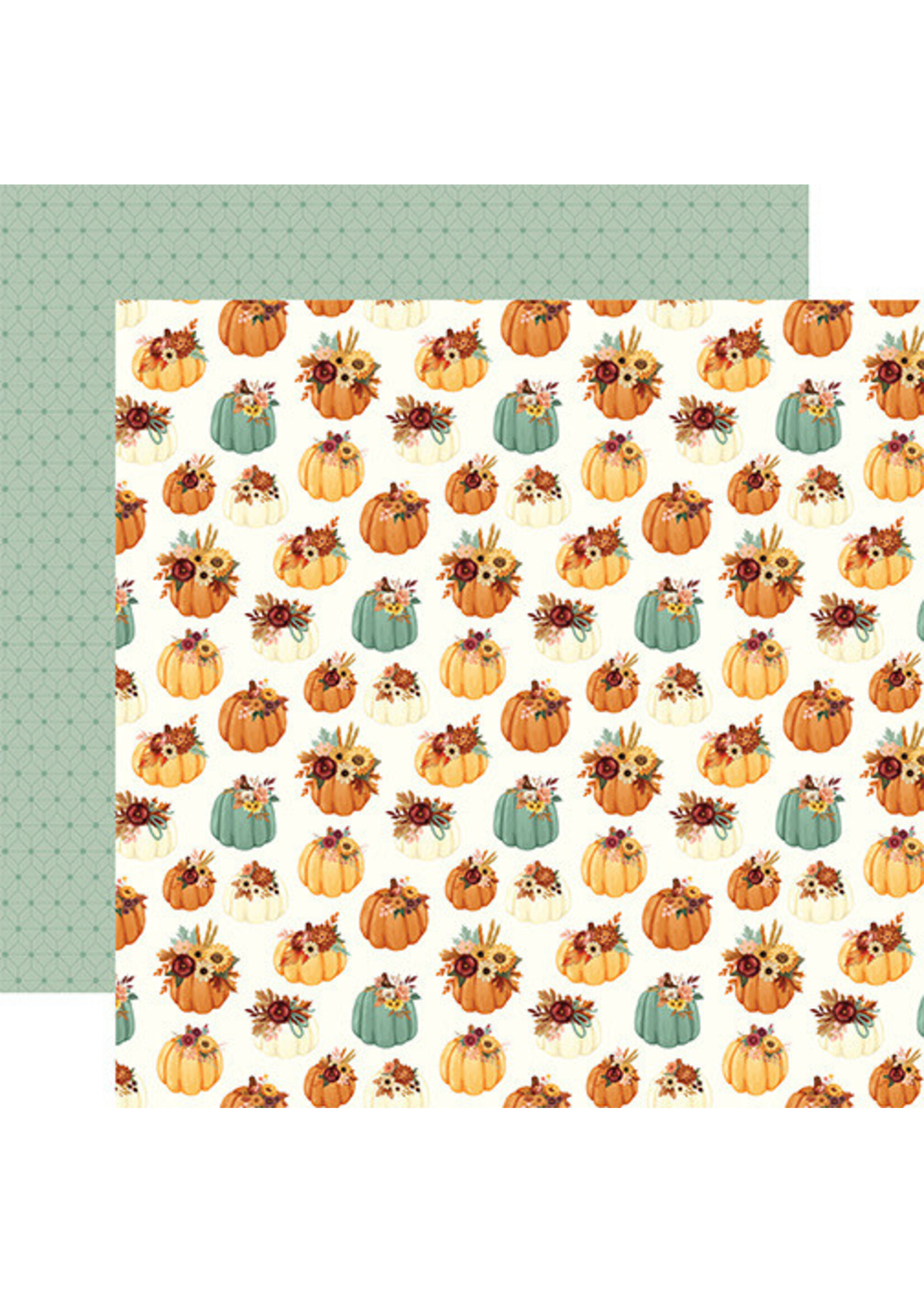 Carta Bella Carta Bella 12x12 Harvest, Pumpkin Bouquets