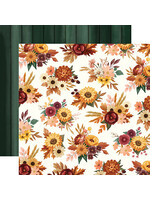 Carta Bella 12x12 Harvest, Fall Floral Bunches