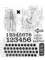 Stampers Anonymous Tim Holtz Cling Stamp, CMS489 Deconstructed