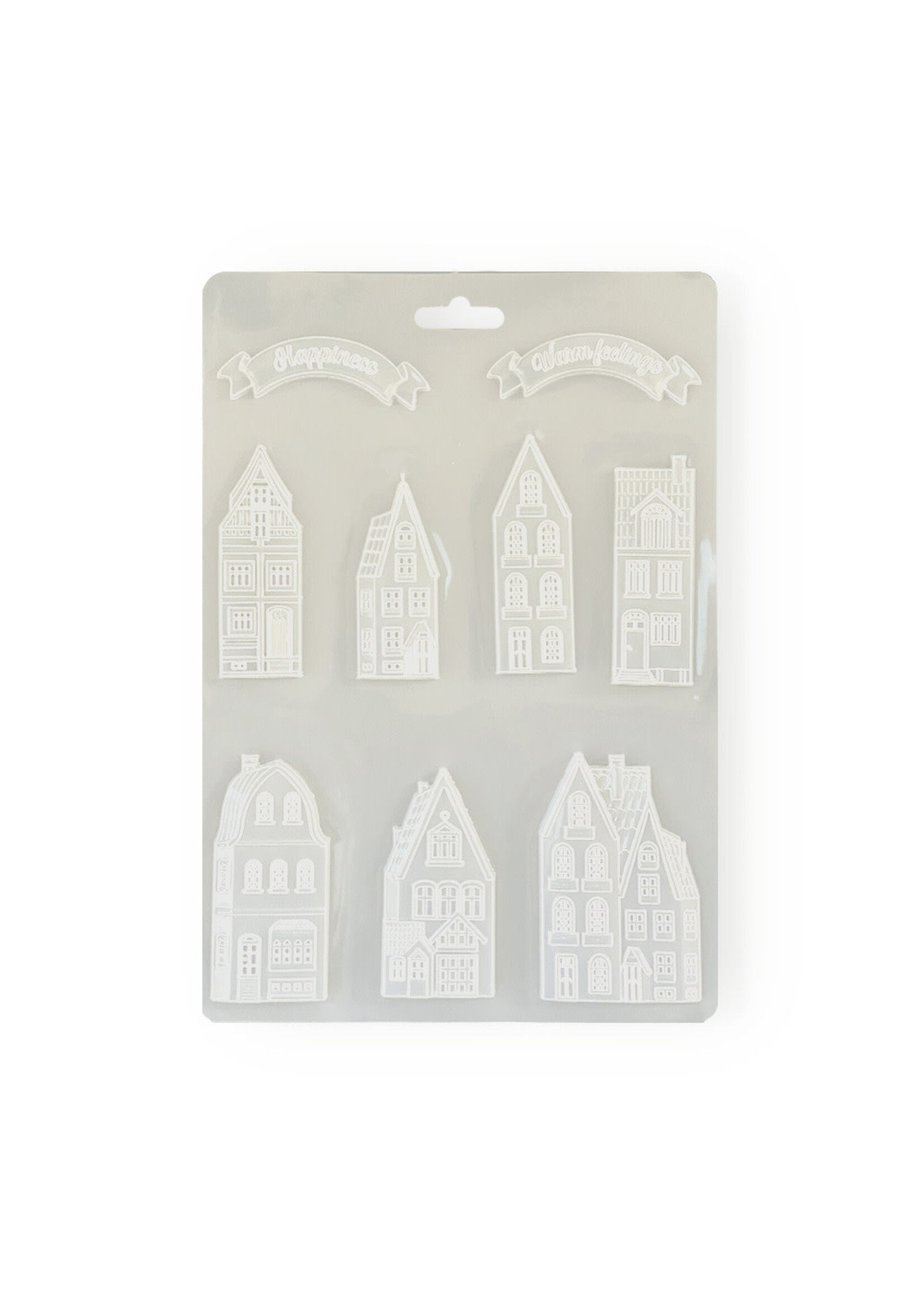 Stamperia A4 Soft Mould, Cozy Houses