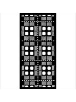 Stamperia Thick Stencil, Gear Up for Christmas Fabric Pattern