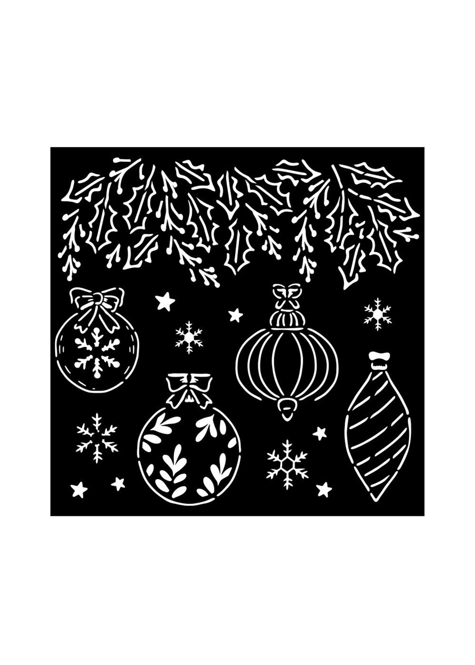 Stamperia Thick Stencil, The Nutcracker Christmas Balls