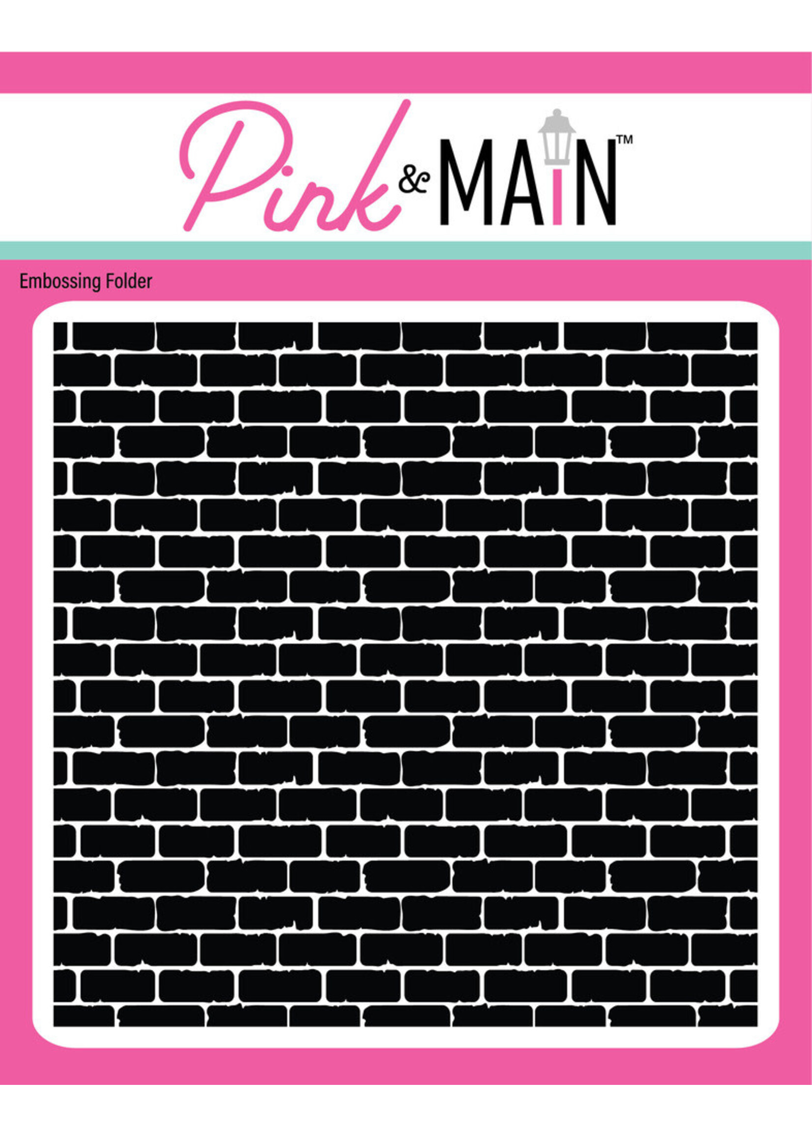 Pink & Main Embossing Folder, Bricks