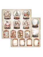 Stamperia 12x12 Gear Up for Christmas, Snowglobes