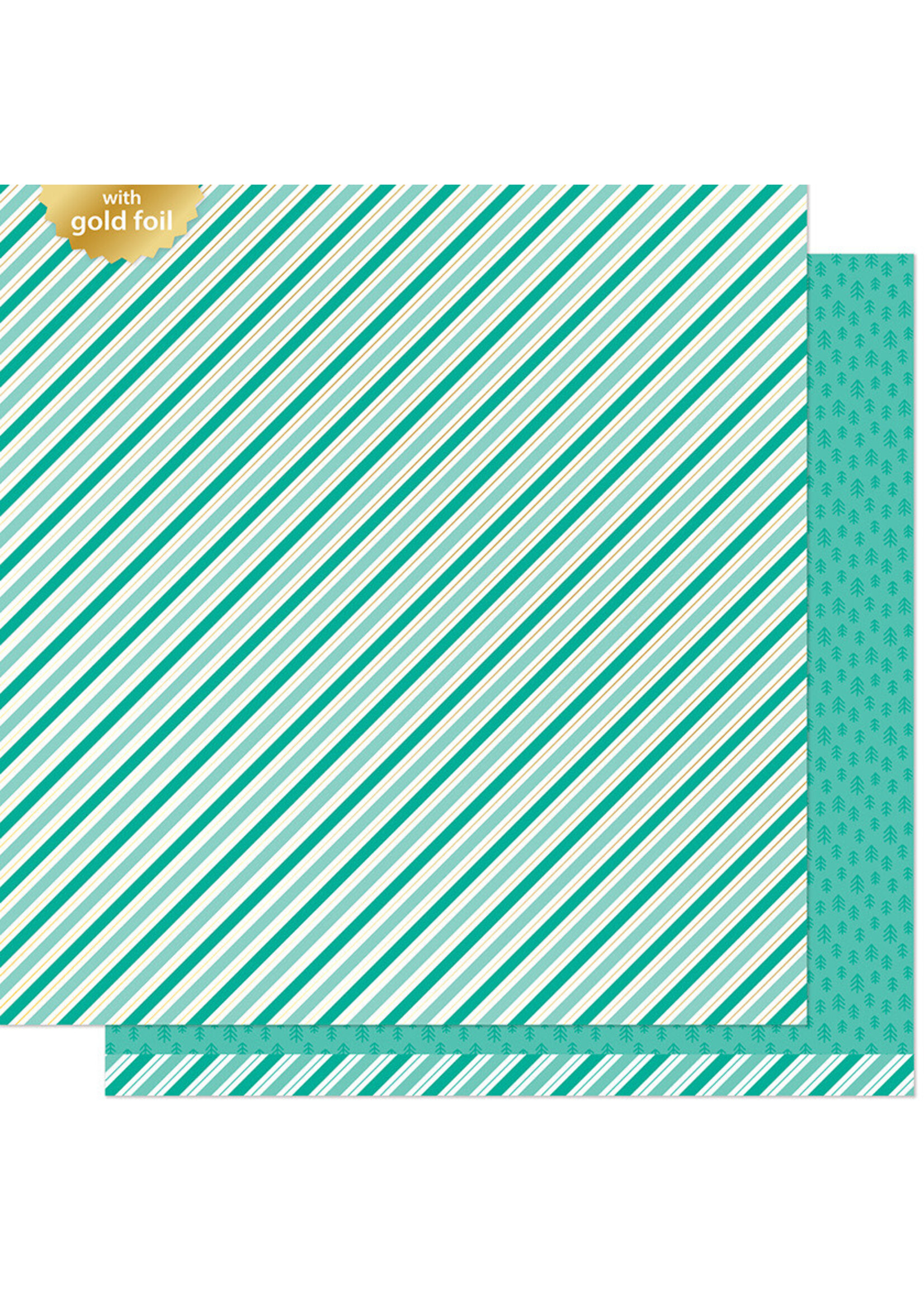 Lawn Fawn 12x12 Candy Cane Lane, Pine Tree