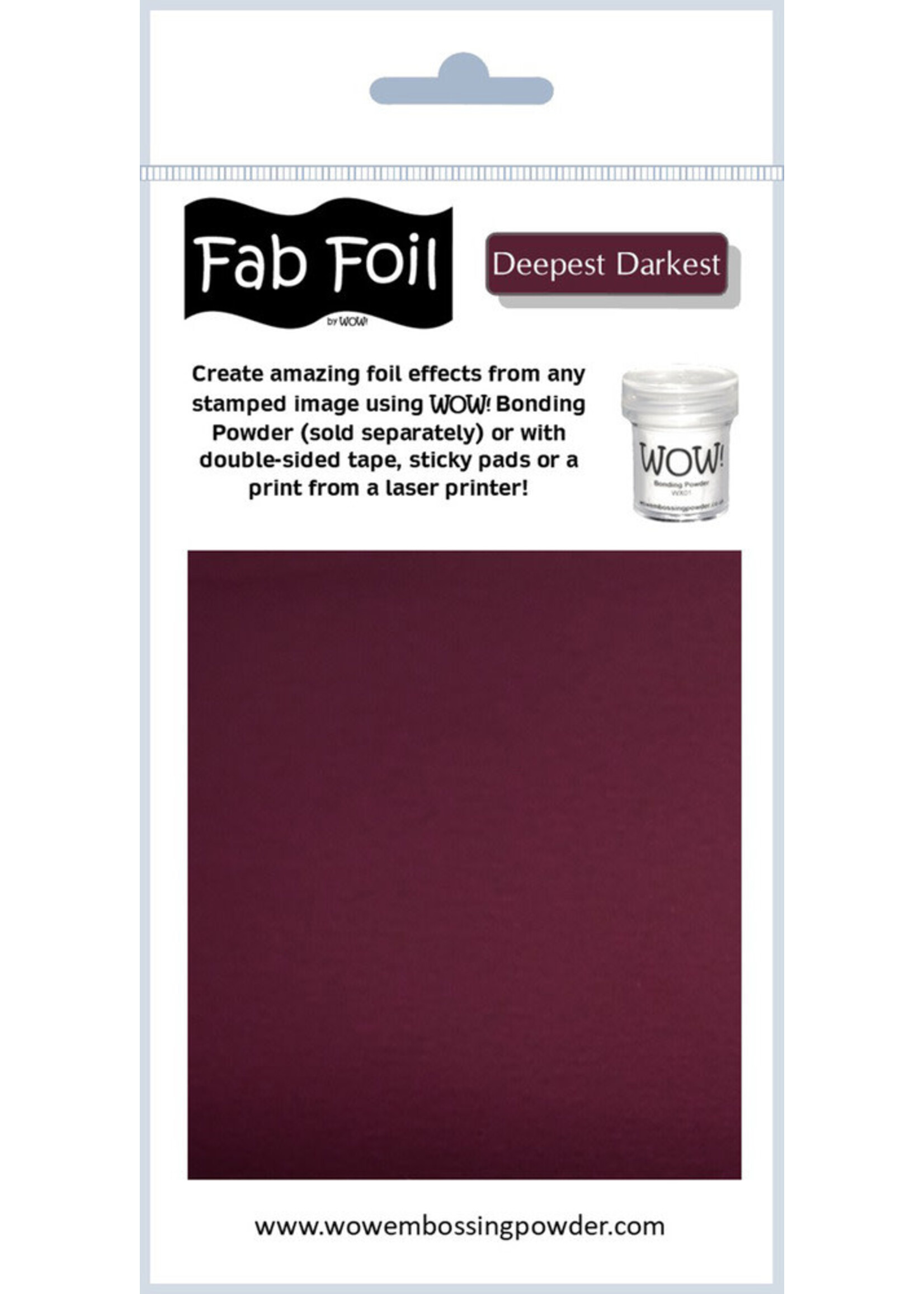 WOW! WOW! Fab Foil, Deepest Darkest Crimson