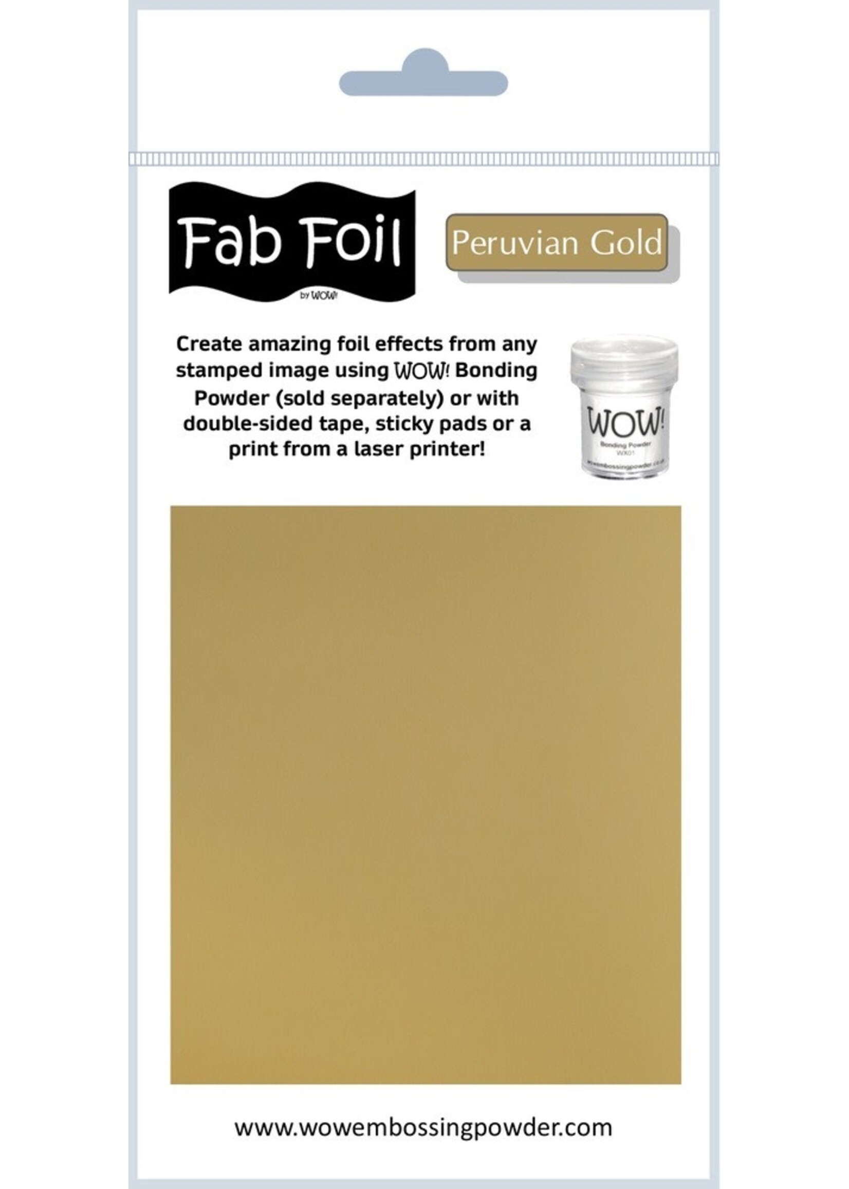 WOW! WOW! Fab Foil, Peruvian Gold