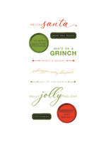 Sizzix 49 & Market Stamps w/ Framelits, Jolly Sentiments