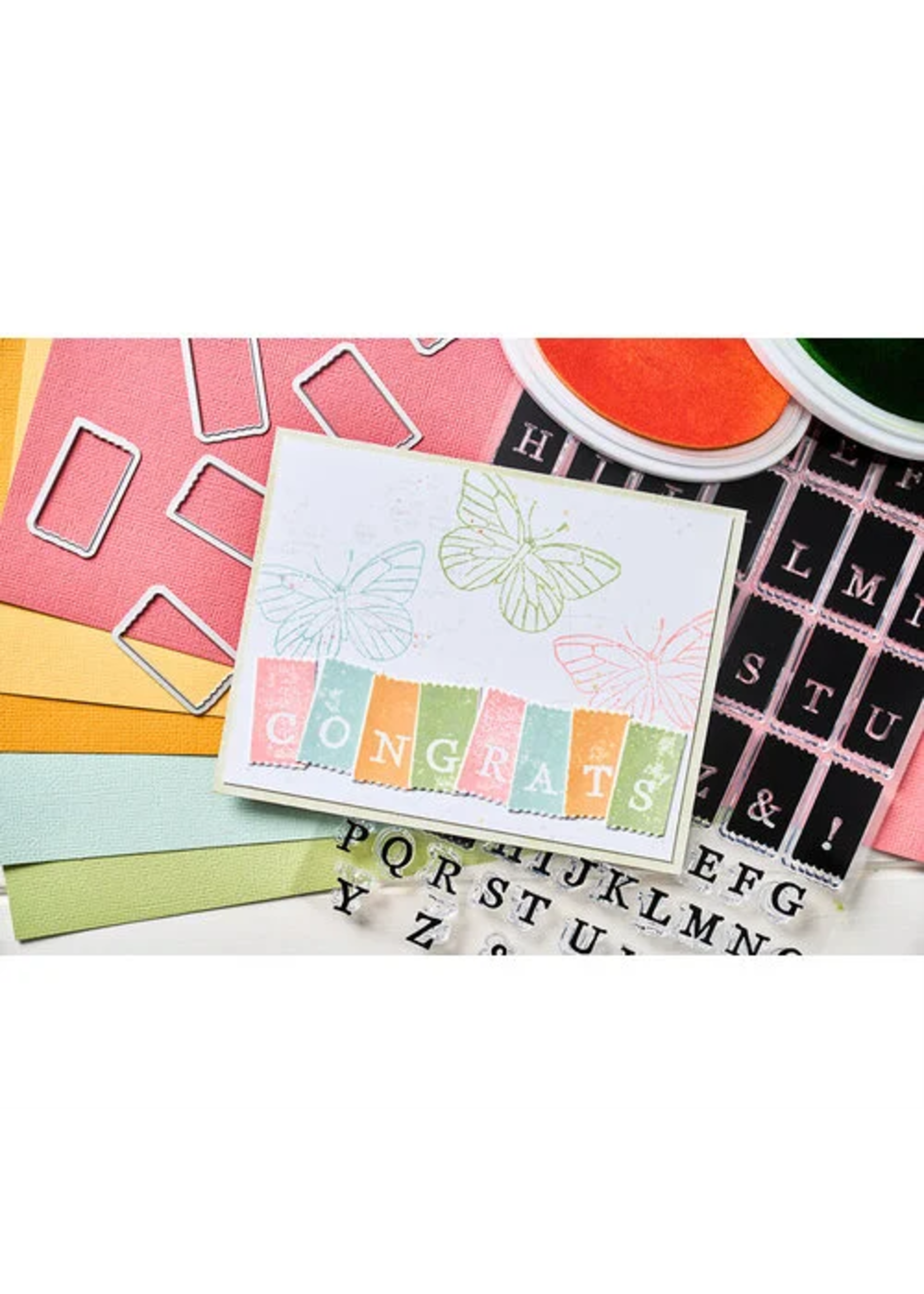 Sizzix 49 & Market Stamps w/Framelits, Tab Stamp Alpha