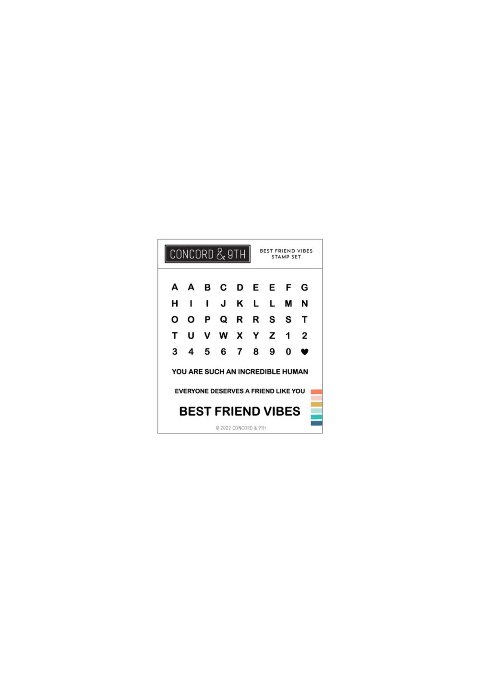 Concord & 9th Stamp & Die Combo, Best Friend Vibes