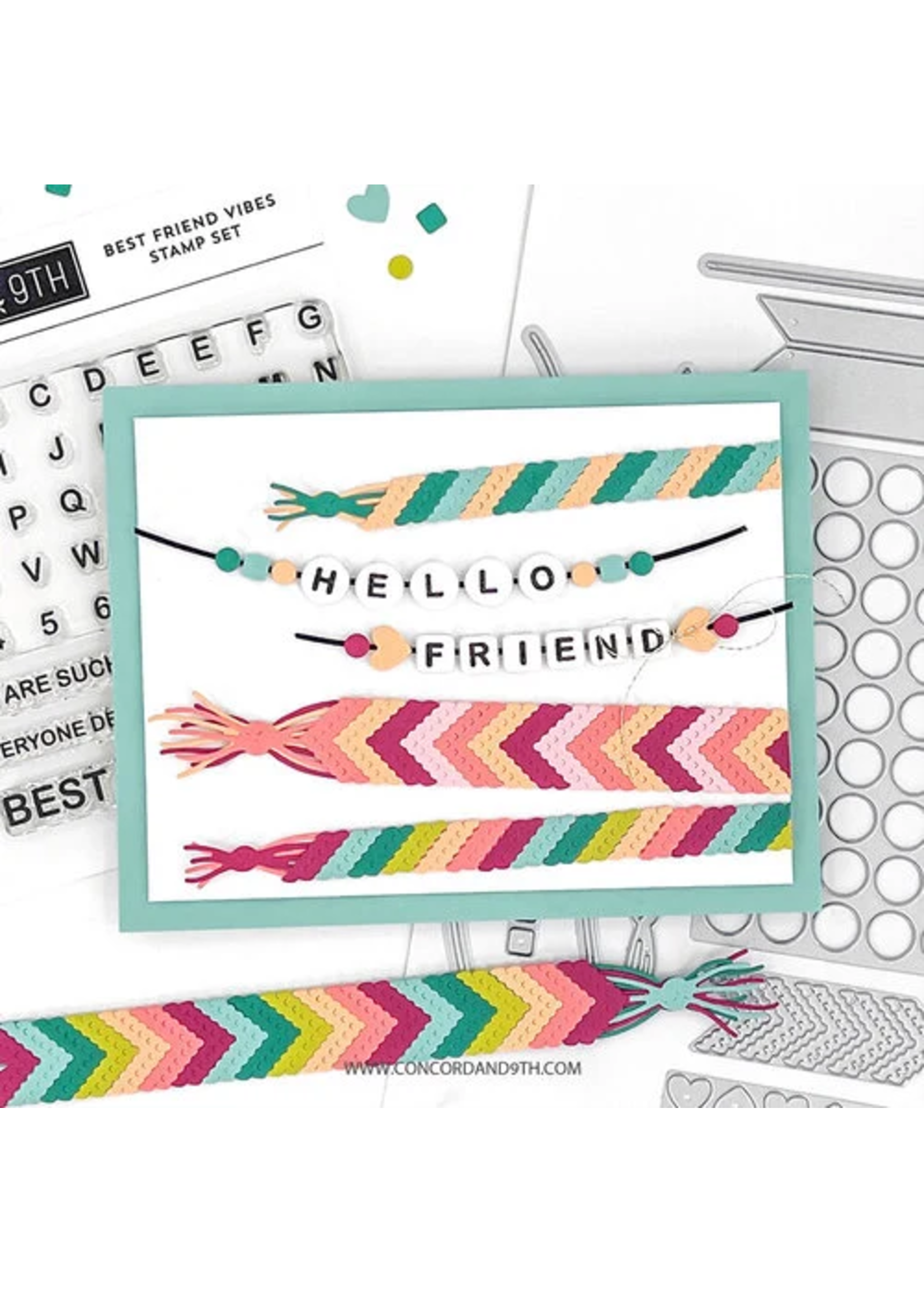 Concord & 9th Spellbinders Stamp & Die Combo, Best Friend Vibes