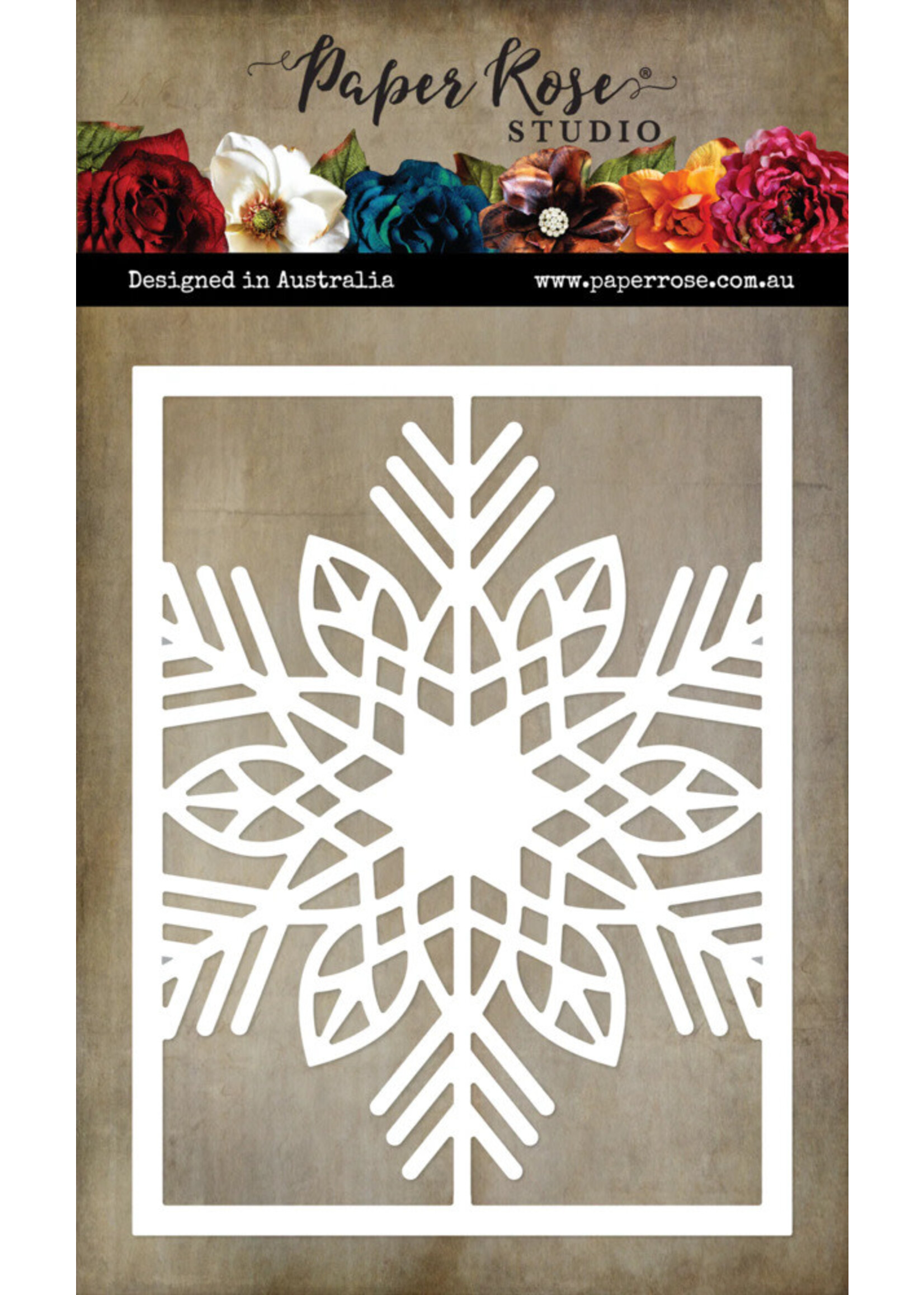 Paper Rose Coverplate Die, Christmas Snowflake