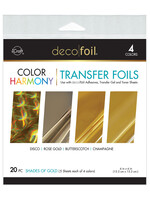 Decofoil 6x6 Transfer Foils, Shades of Gold