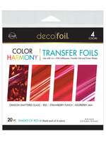 Decofoil 6x6 Transfer Foils, Shades of Red