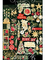 Graphic 45 Cardstock Sticker Set, Merry & Bright